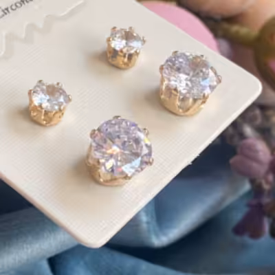 گوشواره زنانه و دخترانه ضد حساسیت وارداتی بینظیر برای کادو تولد