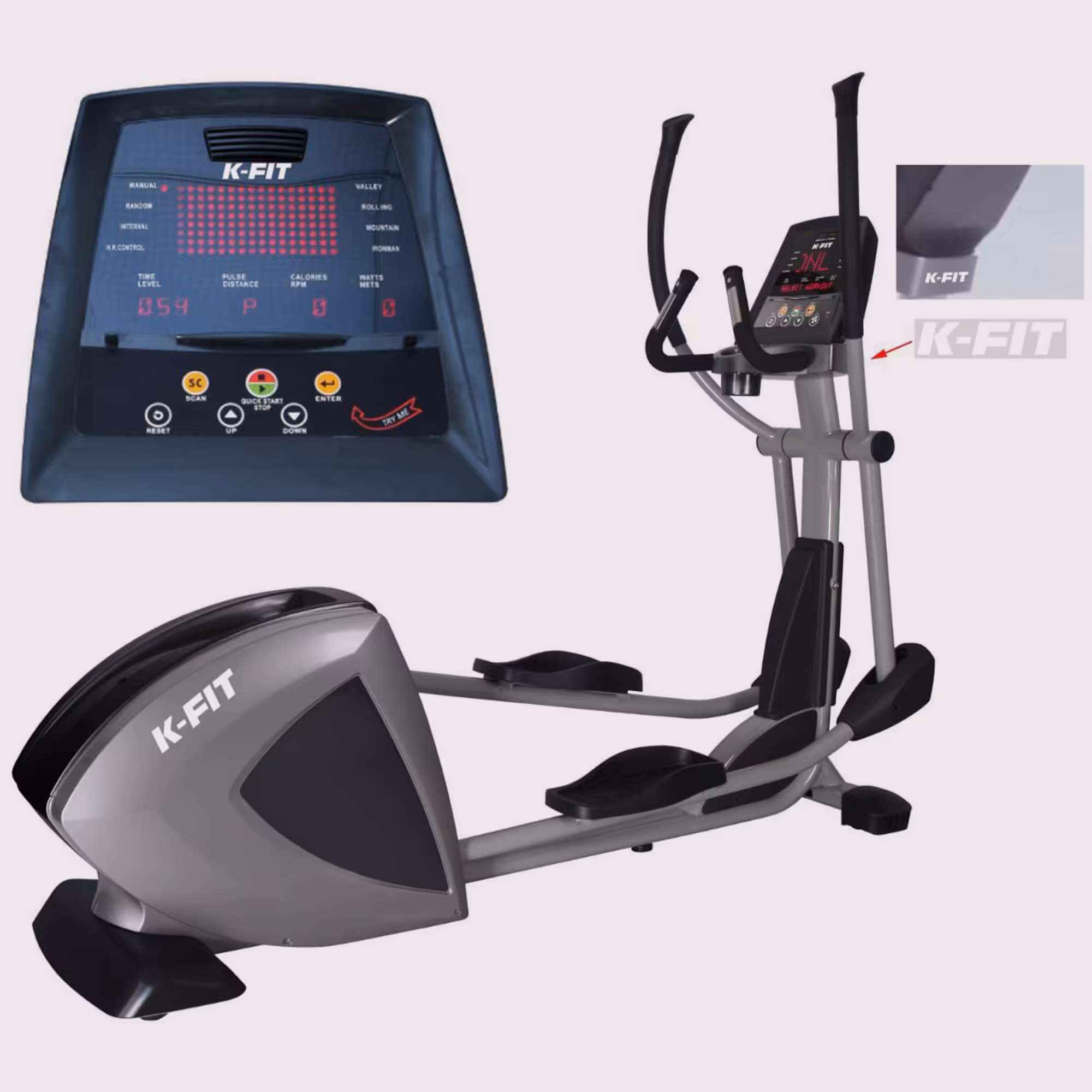 الپتیکال باشگاهی لوکس و پرقدرت برند K-FIT مدل 9001HW