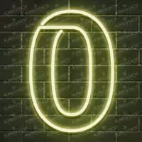 استند رومیزی اعداد نئونی آژنگ طرح شماره 0(کدN-nu010) 