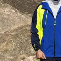 ست سویشرت و شلوار ترکینگ مردانه C407 برساد رنگ سرمه ای-آبی شالی-فسفری سایز L