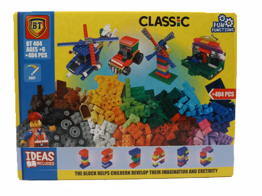 بلوک ساختنی (لگو کلاسیک) 404 قطعه بنار تویز BANAR TOYS