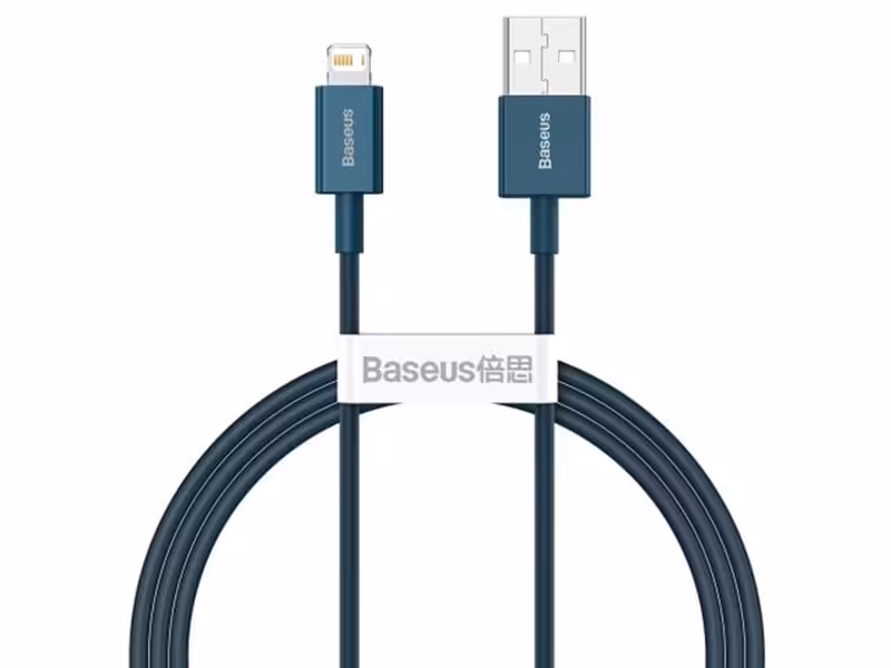 کابل شارژ سریع و انتقال داده دو متری لایتنینگ بیسوس Baseus superior series fast charging 2m cable 2.4A