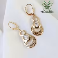 نیمست زنانه بدون زنجیر ورساچ برندژوپینگ بانگین سوارسکی آبکاری طلا ضدحساسیت رنگ ثابت