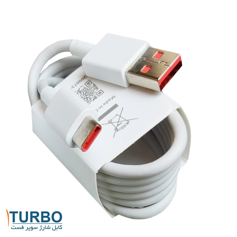 کابل فست تایپ سی تبدیل USB به USB C مدل 6A طول 1 متر