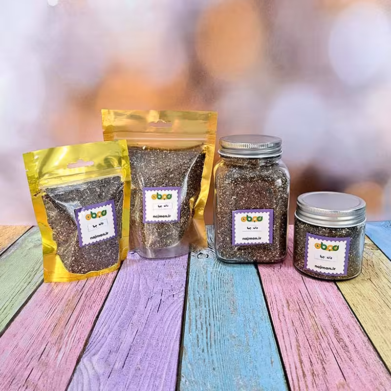 دانه چیا شیشه 400 گرمی