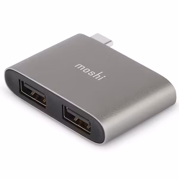 کیت آداپتور MOSHI موشی تبدیل USB-C به USB-A دارای 2 پورت USB-A - Hiapple.ir