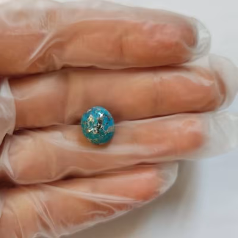 سنگ فیروزه کرمانی مدل بیضی