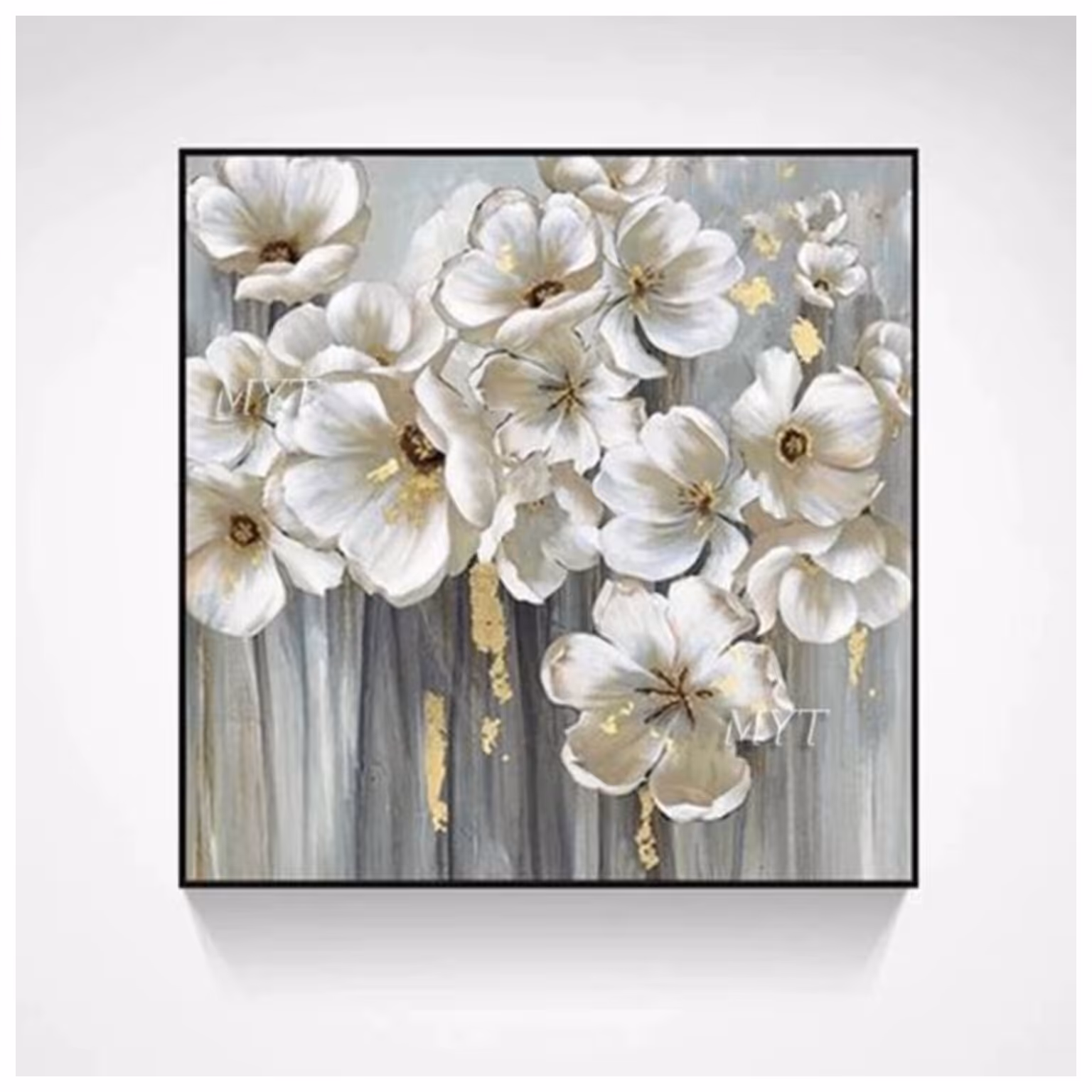 تابلو گل ابعاد 60 در 60 قابل اجرا در رنگ و ابعاد دلخواه شما 