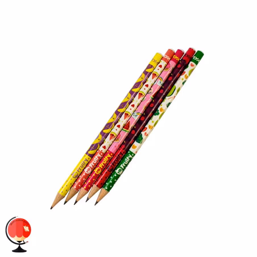 مداد مشکی آریا طرح میوه ای