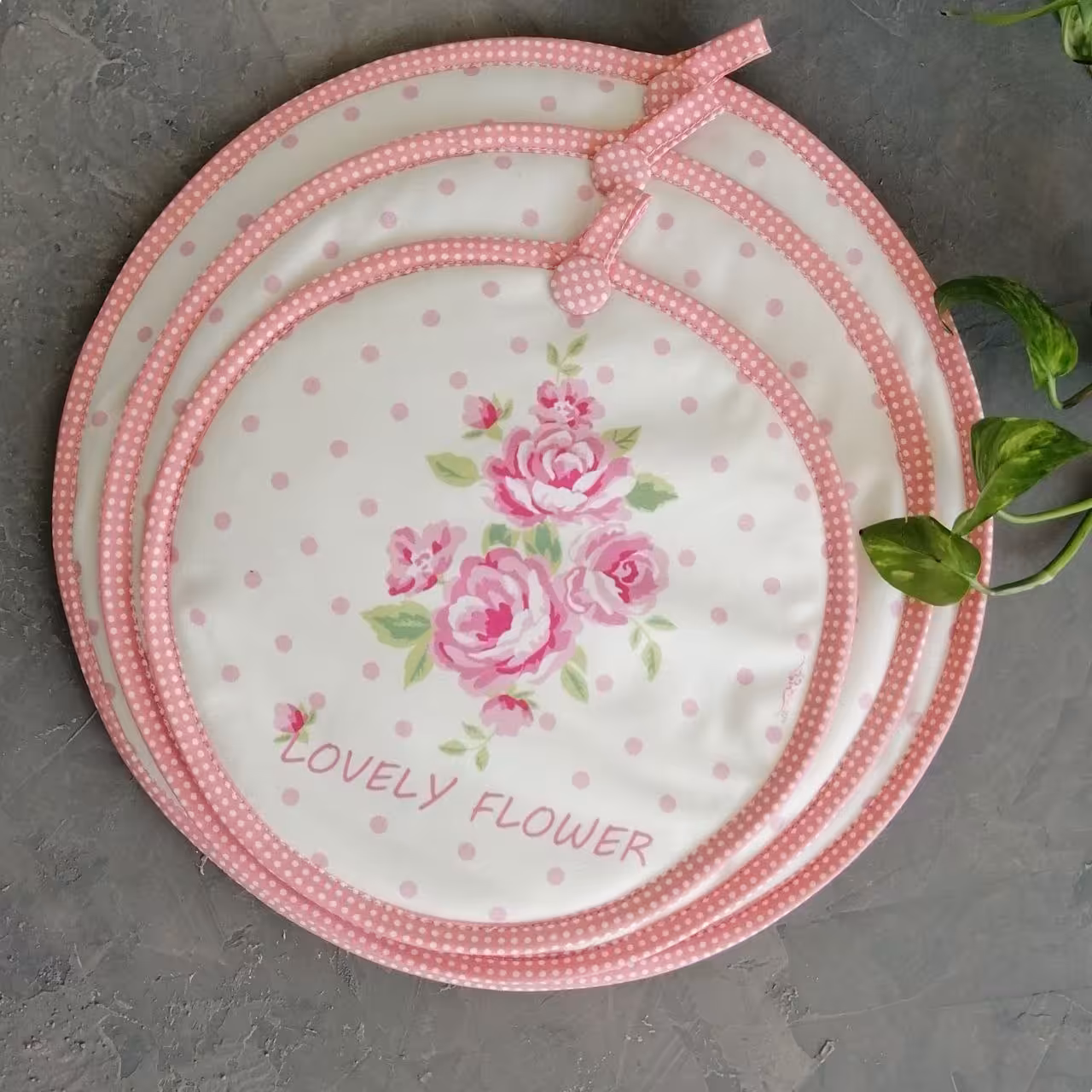 دمکنی مخمل نسوز مدل یاسمین طرح 18