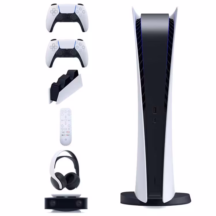 خرید کنسول PS5 پلی استیشن دیجیتال PlayStation 5 Digital   تمامی لوازم جانبی با بهترین قیمت