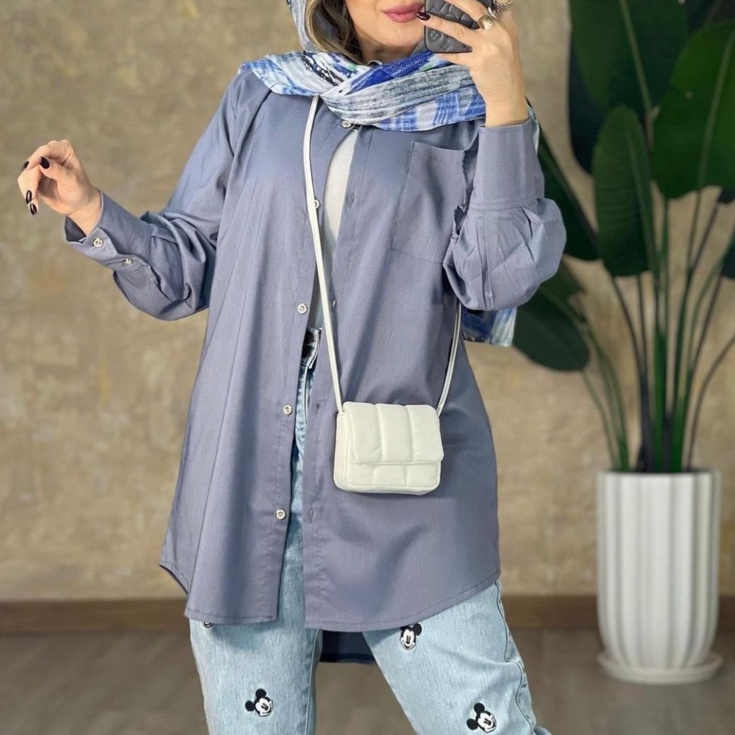 شومیز مانتویی داکرون درجه یک
