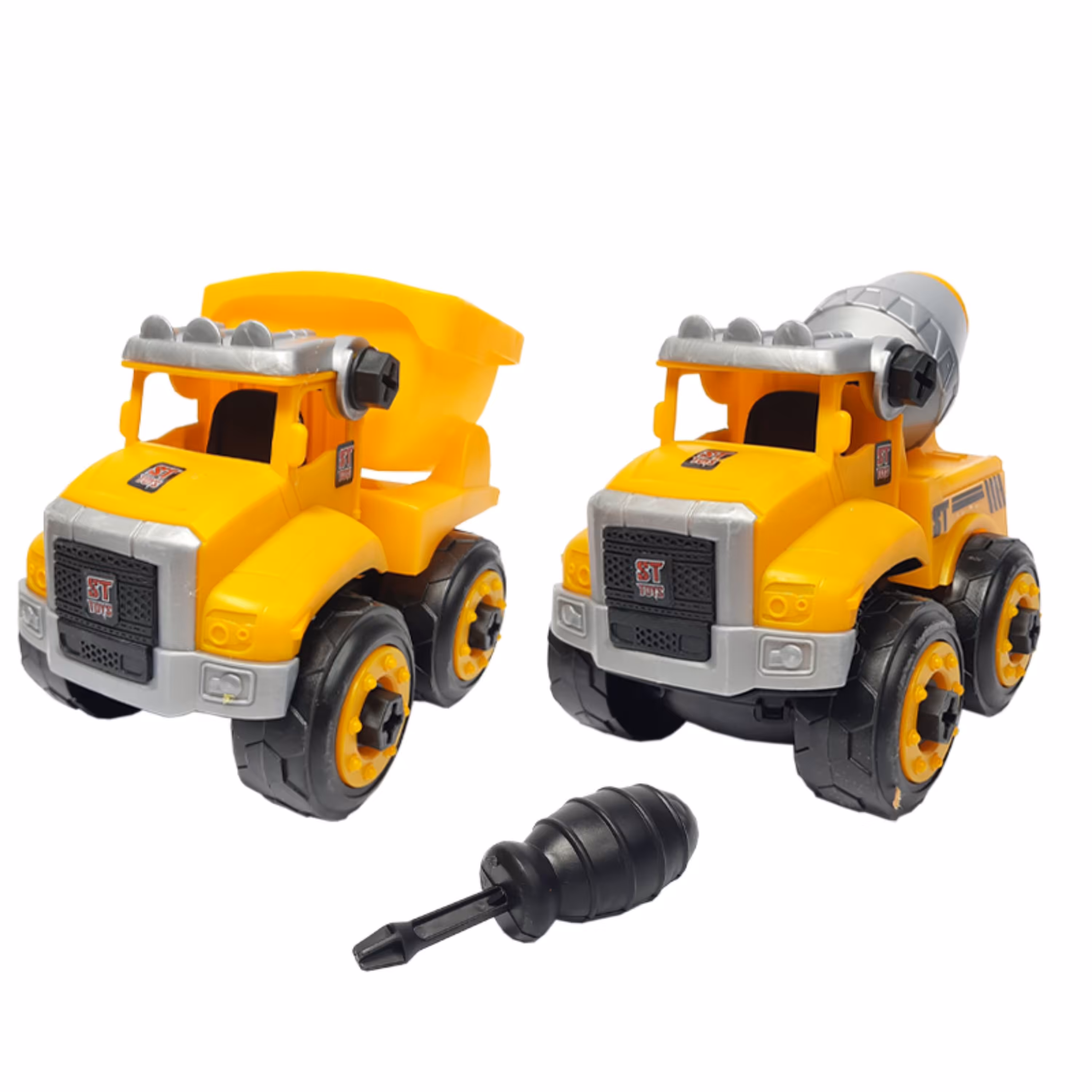 اسباب بازی ساز و باز ماشین راهسازی کامیون و بونکر