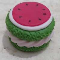 ماکارون طرح هندوانه( خمیر چینی)