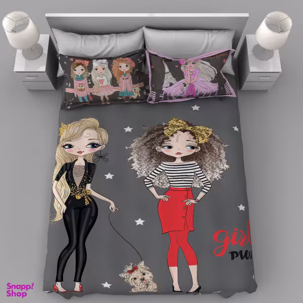 سرویس رو تختی گوزل کد 101 یک نفره 5 تکه