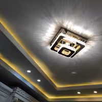 لوستر کریستالی مدرن، سقفی تاشا (پس کرایه)