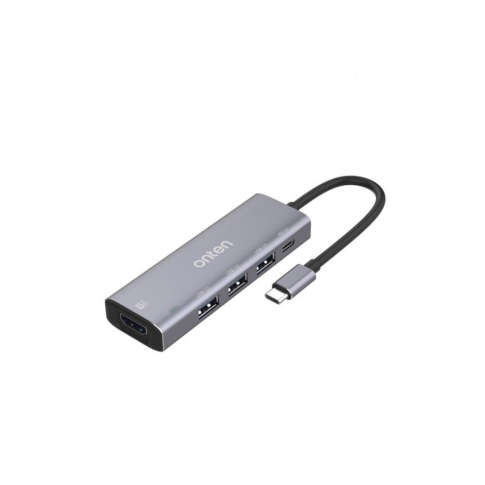 هاب تایپ سی 5 پورت اونتن مدل ONTEN OTN-95123 USB-C Dock Station