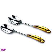 ست قاشق چنگال سالاد ریجنت مدل LUX GOLD کد H2513020