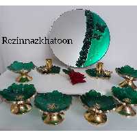 هفت سین رزینی رنگ سبز 