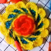 اسکاج زیبا بافته شده باکاموا سوزنی در رنگهای متنوع