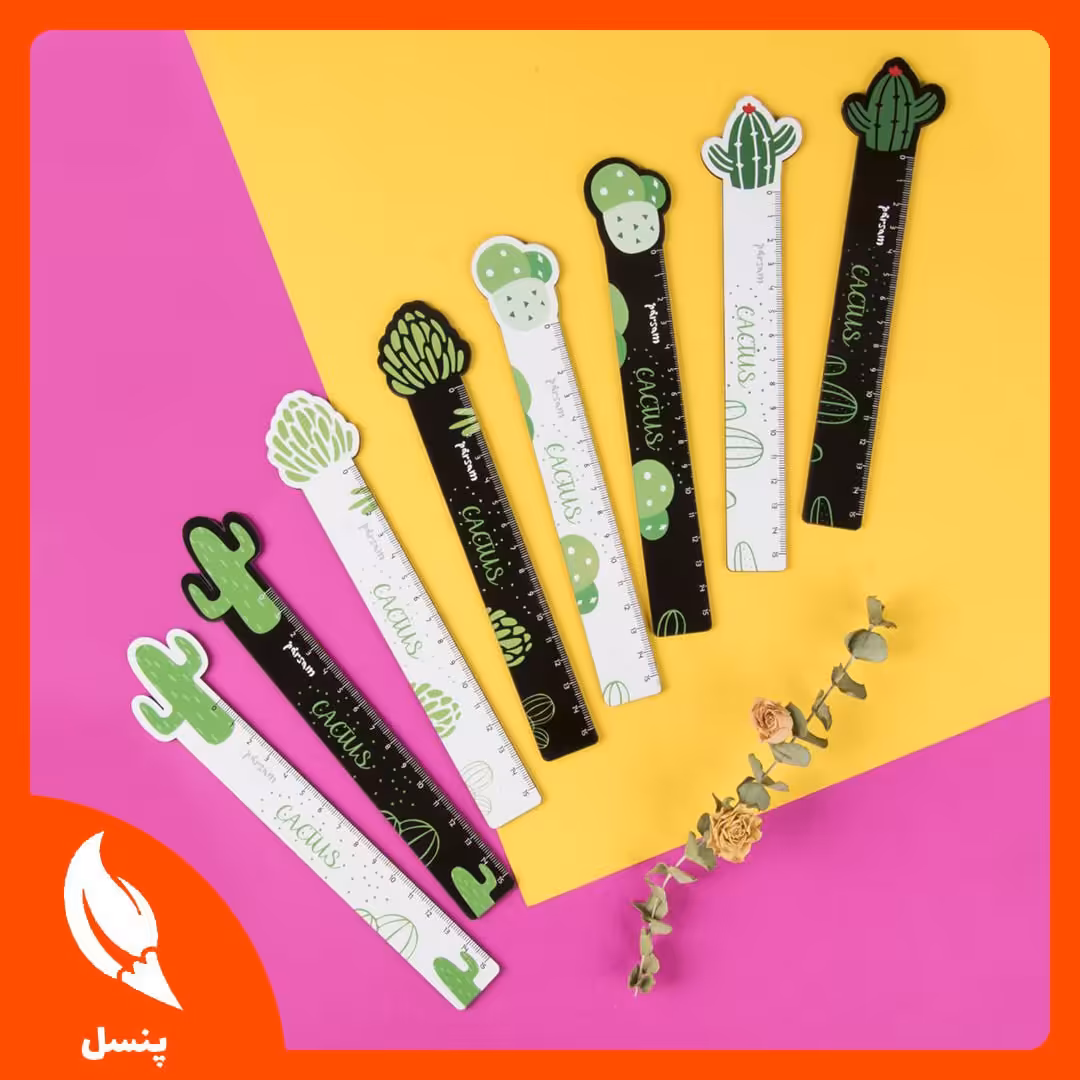 خط کش چوبی کاکتوس