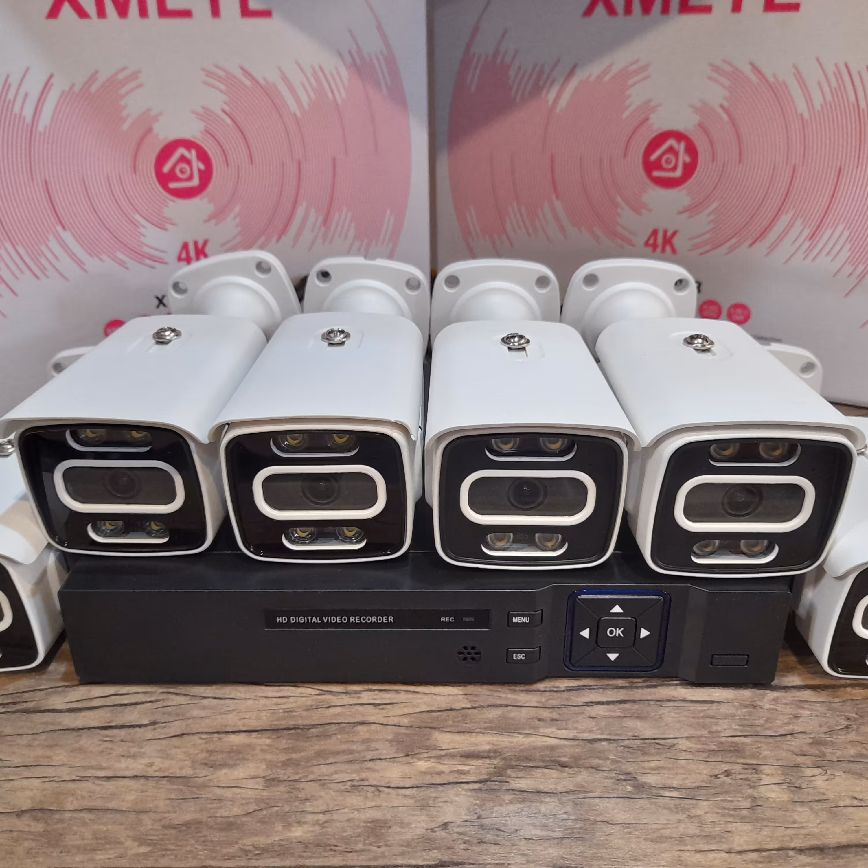 پک دوربین مداربسته 6عدد دید در شب رنگی 5مگاپیکسل monster