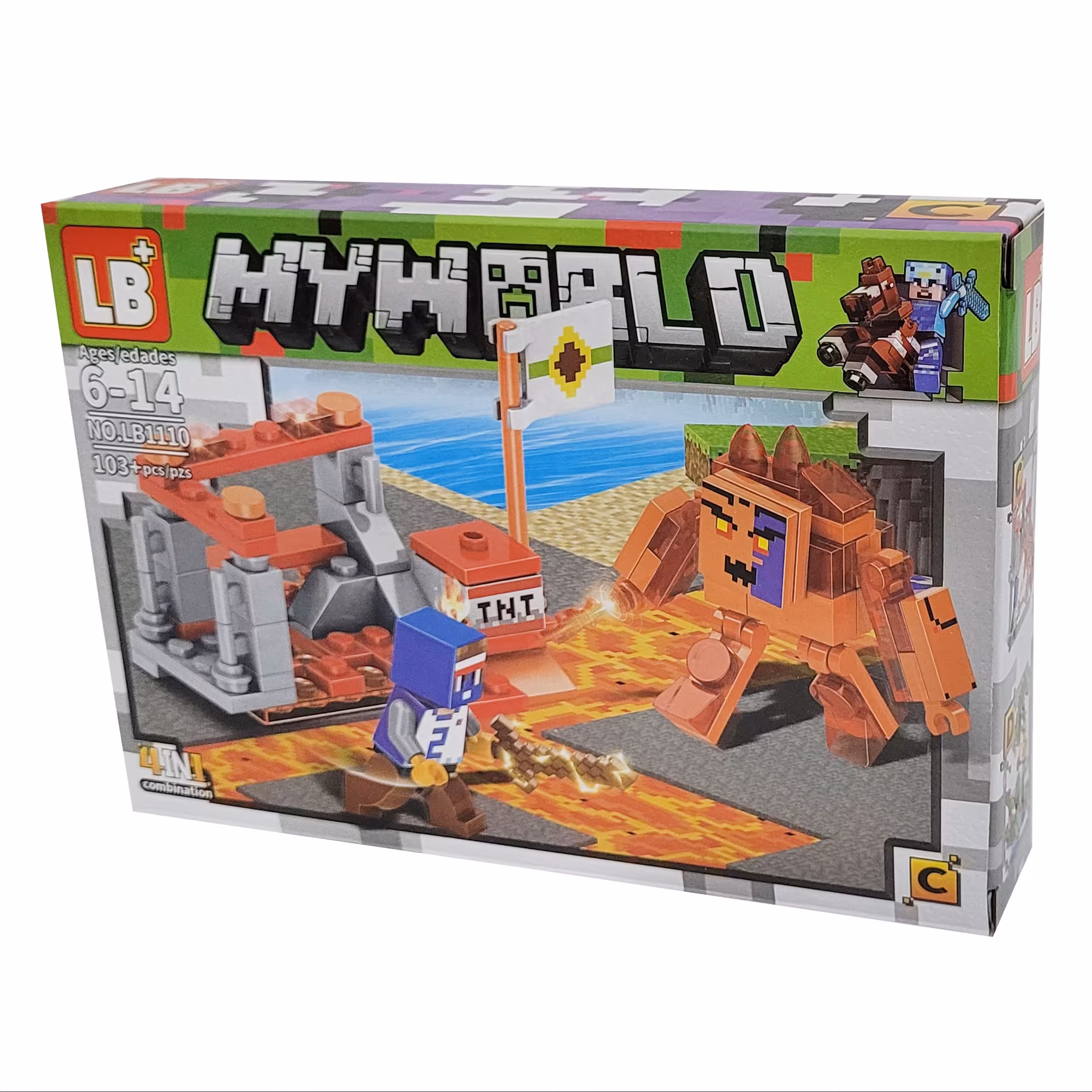 لگو ساختنی ماینکرافت 103 قطعه ای کد 11103