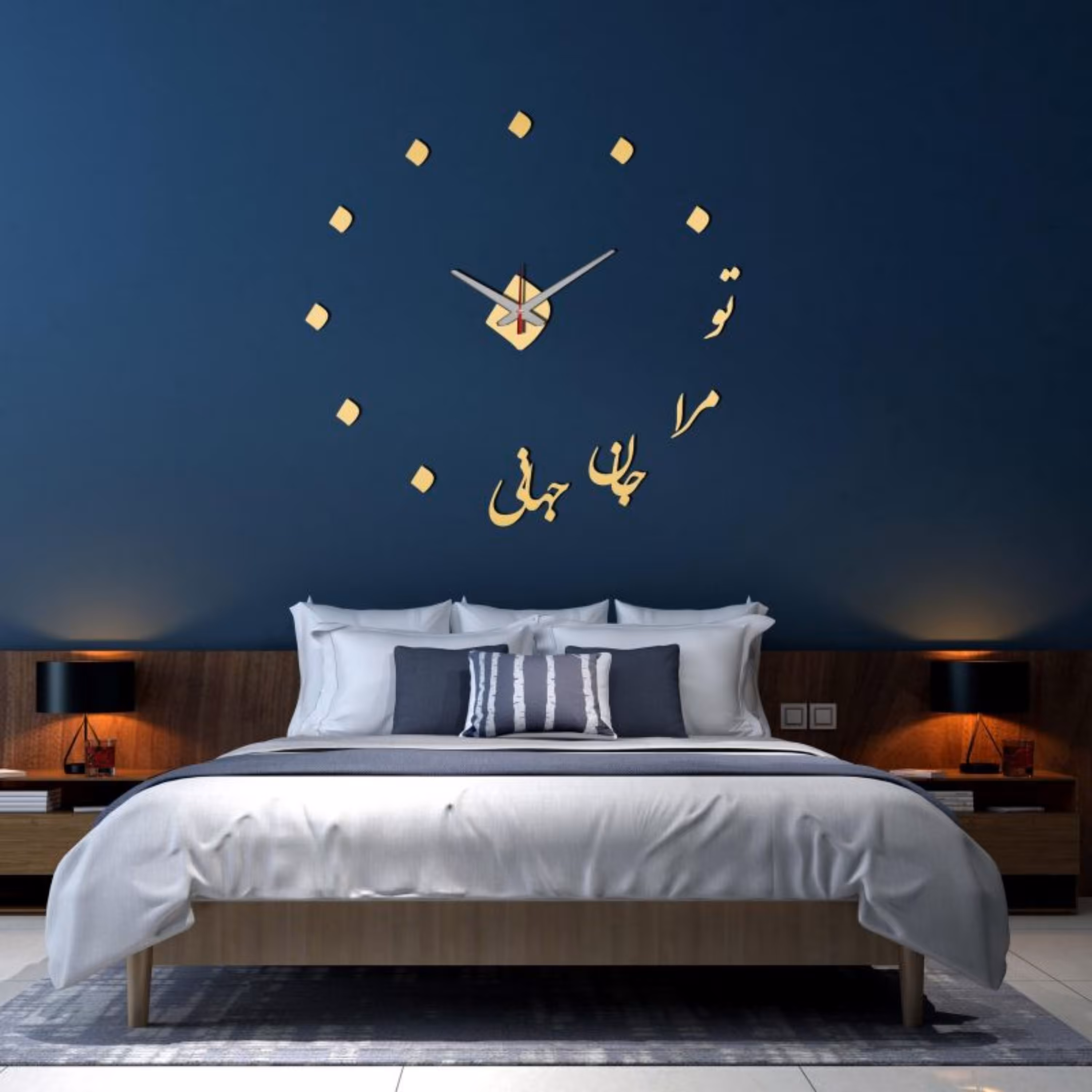 ساعت دیواری مدل جان جهان 1055