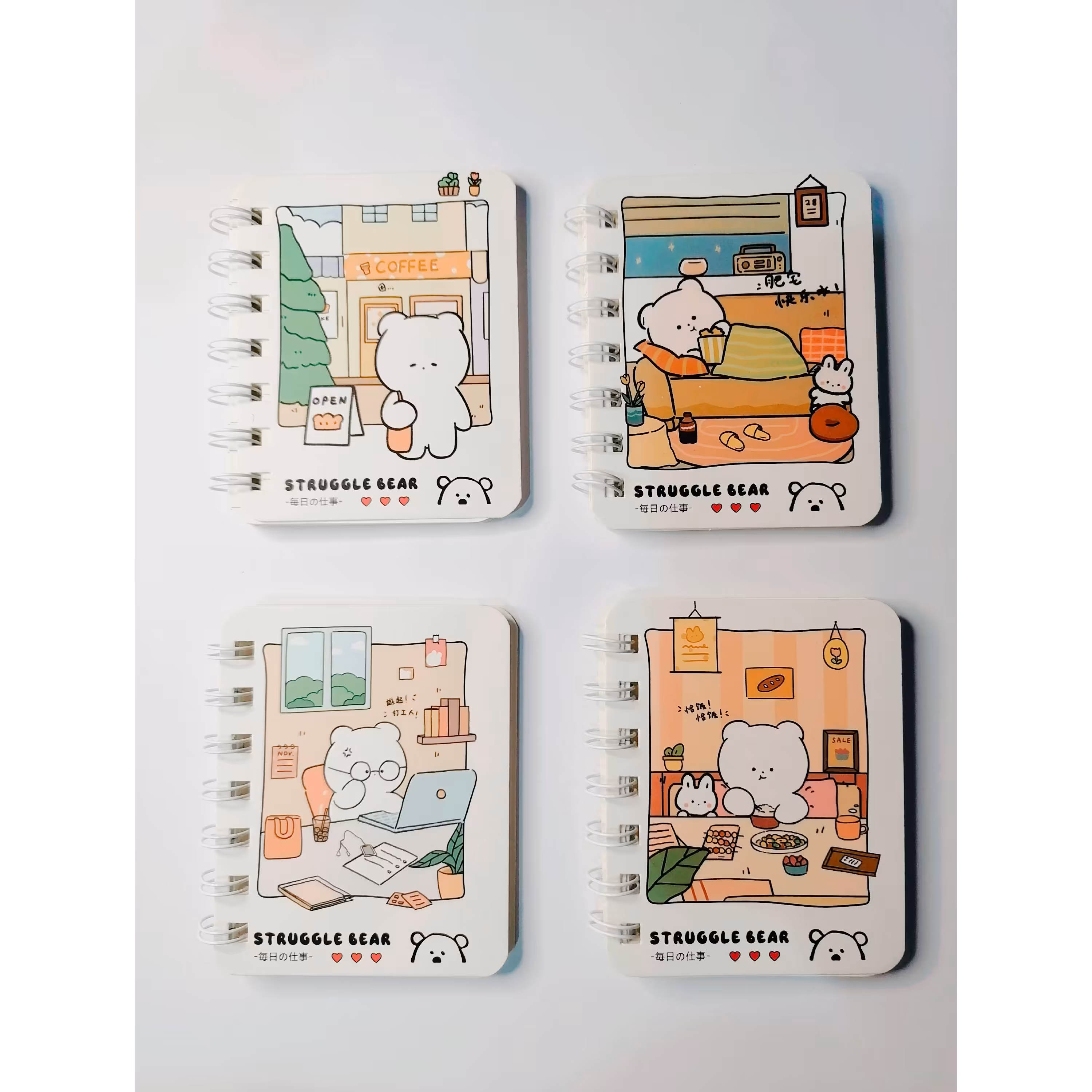 دفترچه دفتریادداشت (80برگ سیمی) فانتزی وارداتی 