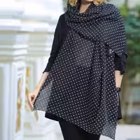 شال نخی خال خالی
 جنس پارچه نخی چهارفصل
قواره 2 متری
کیفیت کار عالی و خوش طرح