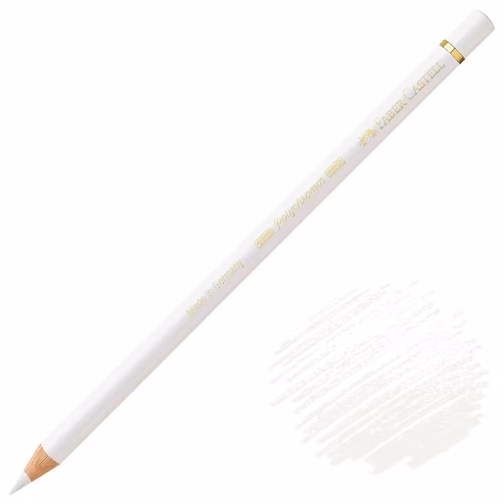 مداد رنگی Polychromos فابرکاستل کد 101 رنگ WHITE