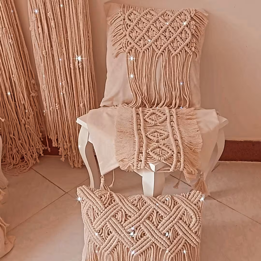 کوسن مکرومه به صورت عمده 