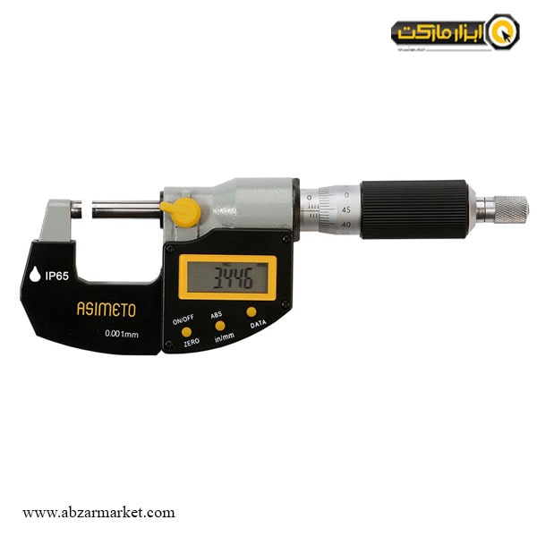 میکرومتر دیجیتال آسیمتو خارج سنج 100-75 ضد آب مدل 4-04-105
