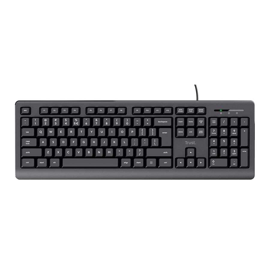 قیمت و خرید کیبورد باسیم تراست مدل TK-150 | یاس ارتباط