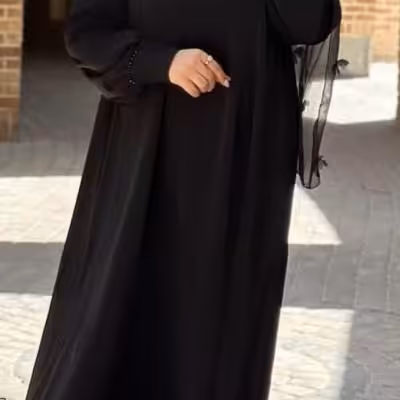 عبای آستین دار الیزه مدل نیلو - کد 2612