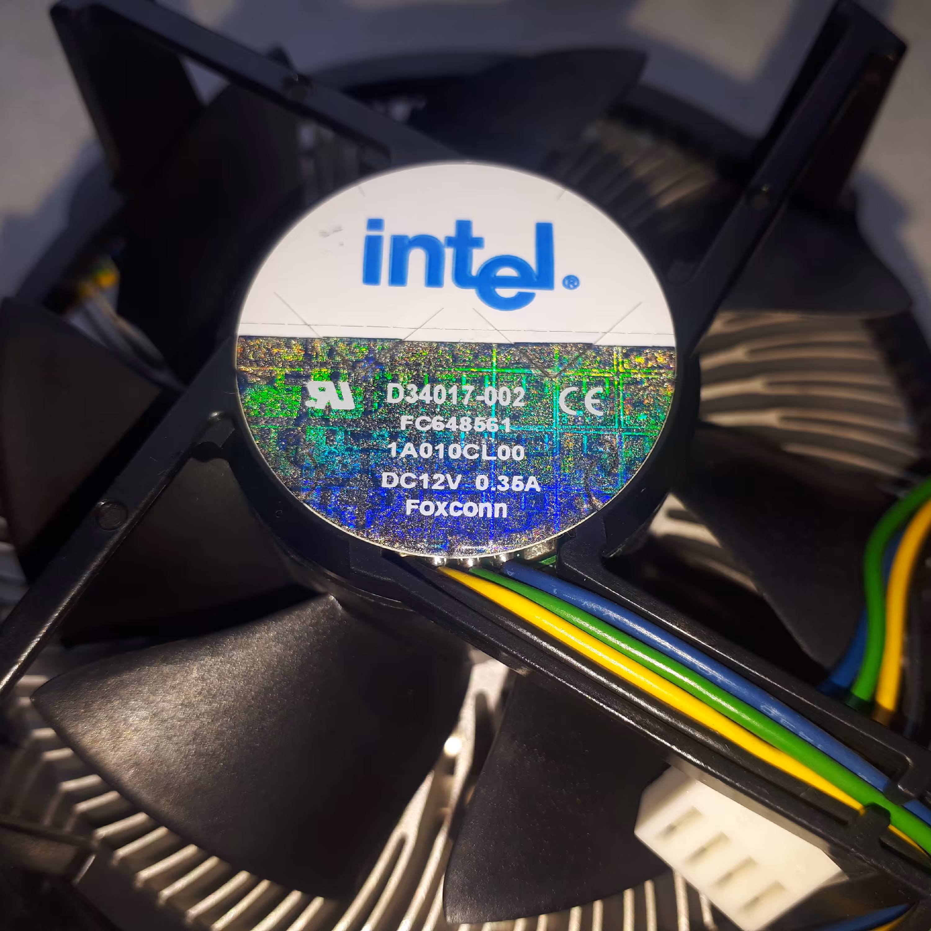 فن سی پی یو Intel CPU Fan  اینتل اصل اینتل با هولوگرام