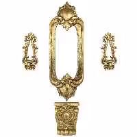 آینه مدل  Ronima به همراه کنسول و 2 عدد شمعدان