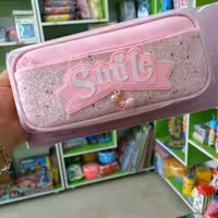 جامدادی شب نما دو زیپ وارداتی 