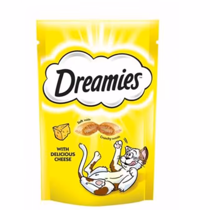 تشویقی گربه دریمیز مدل پنیری وزن 60 گرم