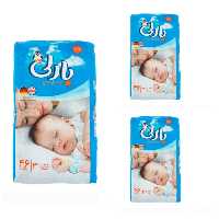 مجموعه 3 عددی پوشک بچه بارلی چسبی سایز 3 بسته 46 تایی  در فاطرشاپ