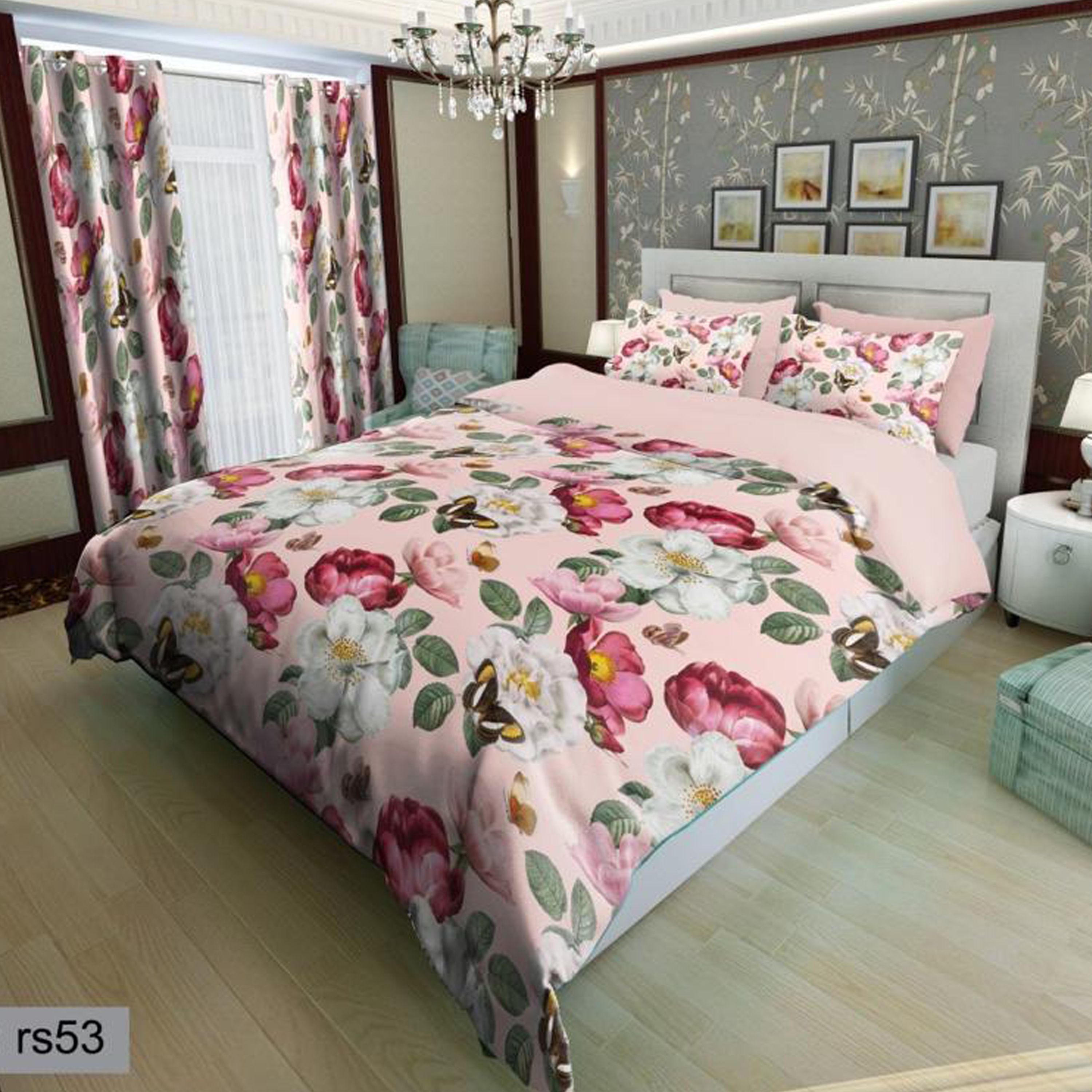 سرویس روتختی 1 نفره تنسل چاپی برندترک لند (Turk Land) کد rs 53