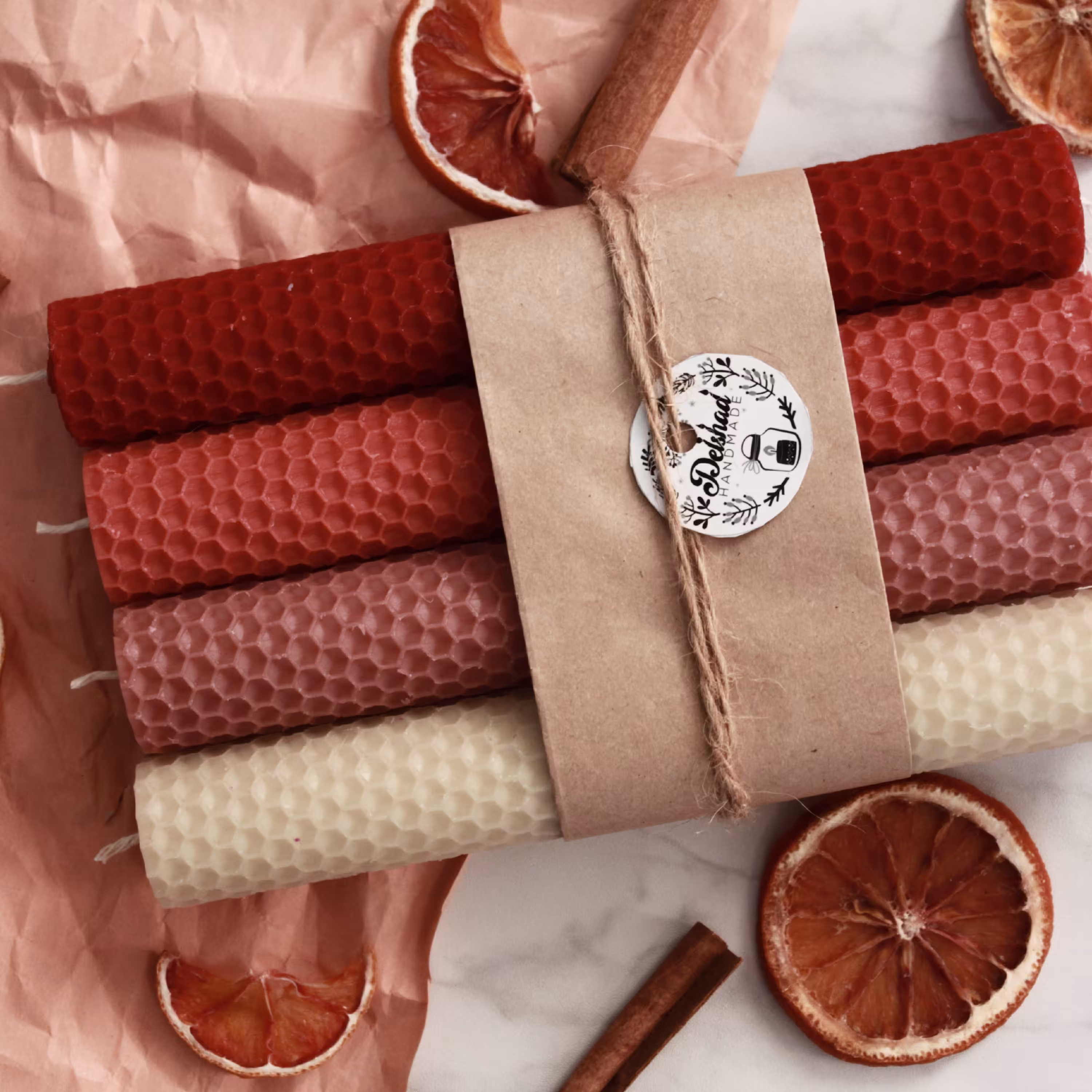 شمع موم عسل(4 عدد)