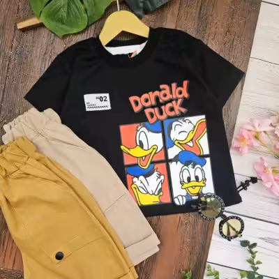 تیشرت وشلوارک کتان donald