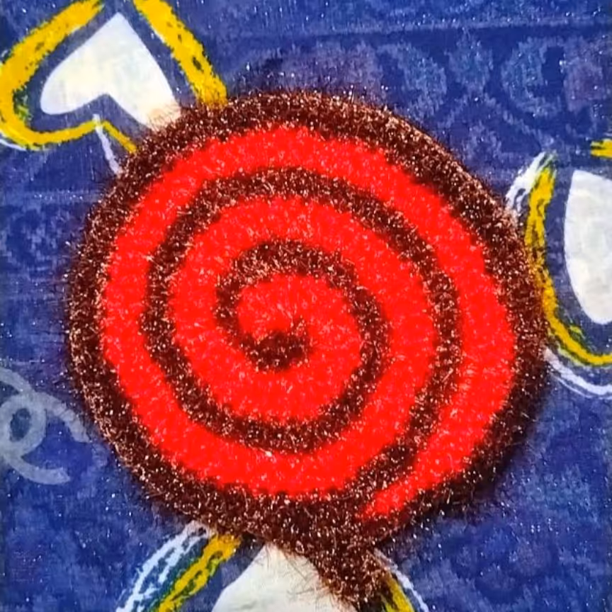 اسکاچ بافتنی مارپیجی شیک دو رنگ برای شست وشویی ظروف حساس