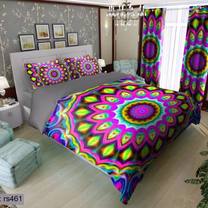 سرویس روتختی 1 نفره تنسل چاپی برندترک لند (Turk Land)  کد rs 461