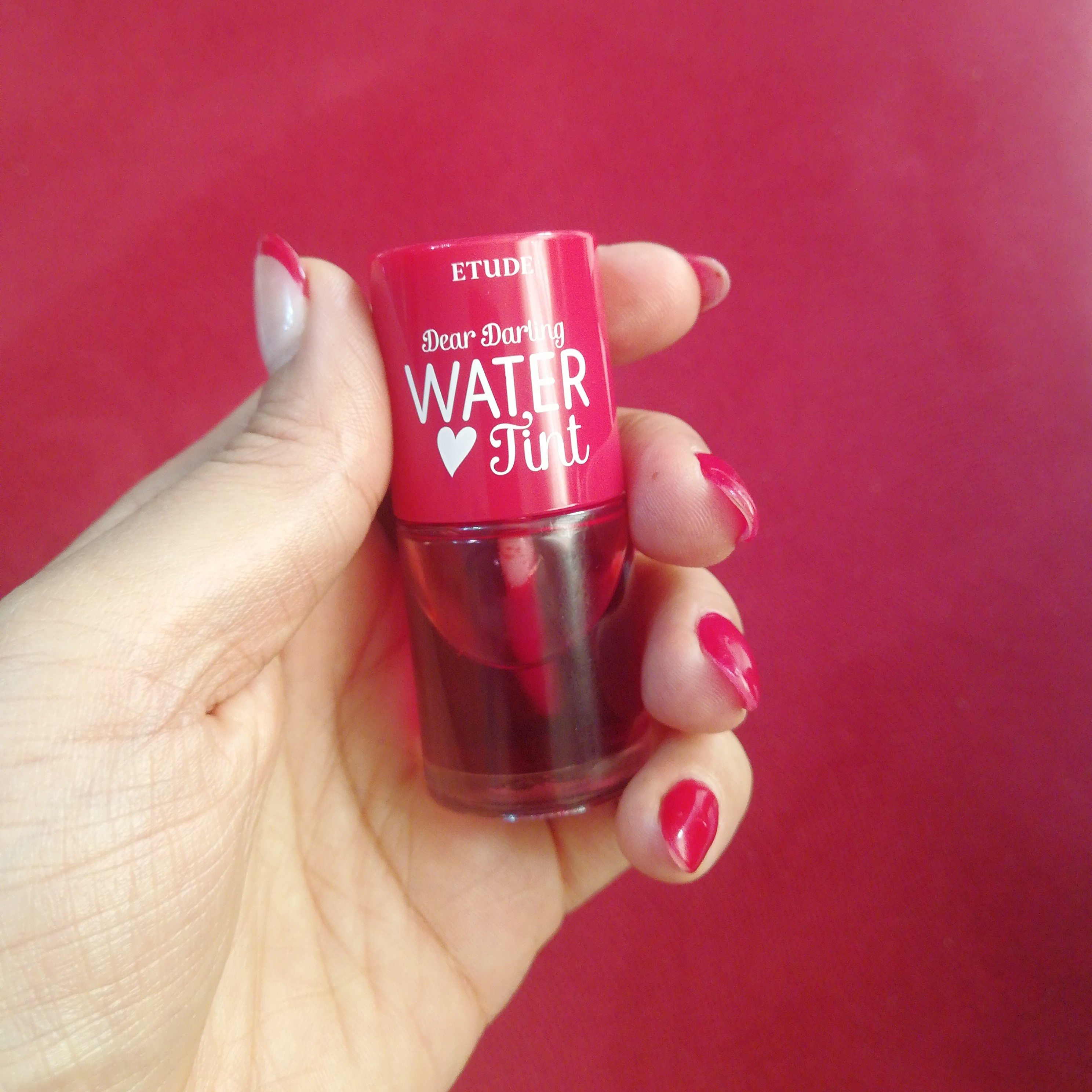 تینت لب اتود هاوس مدل water tint رنگ گیلاسی قرمز سبک با ماندگاری بالا