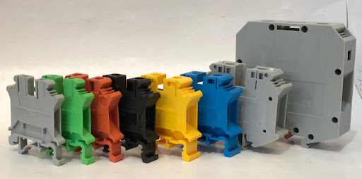 ترمینال ریلی مدل PFT سایز 6mm نوع پیچی رنگ طوسی شرکت پ