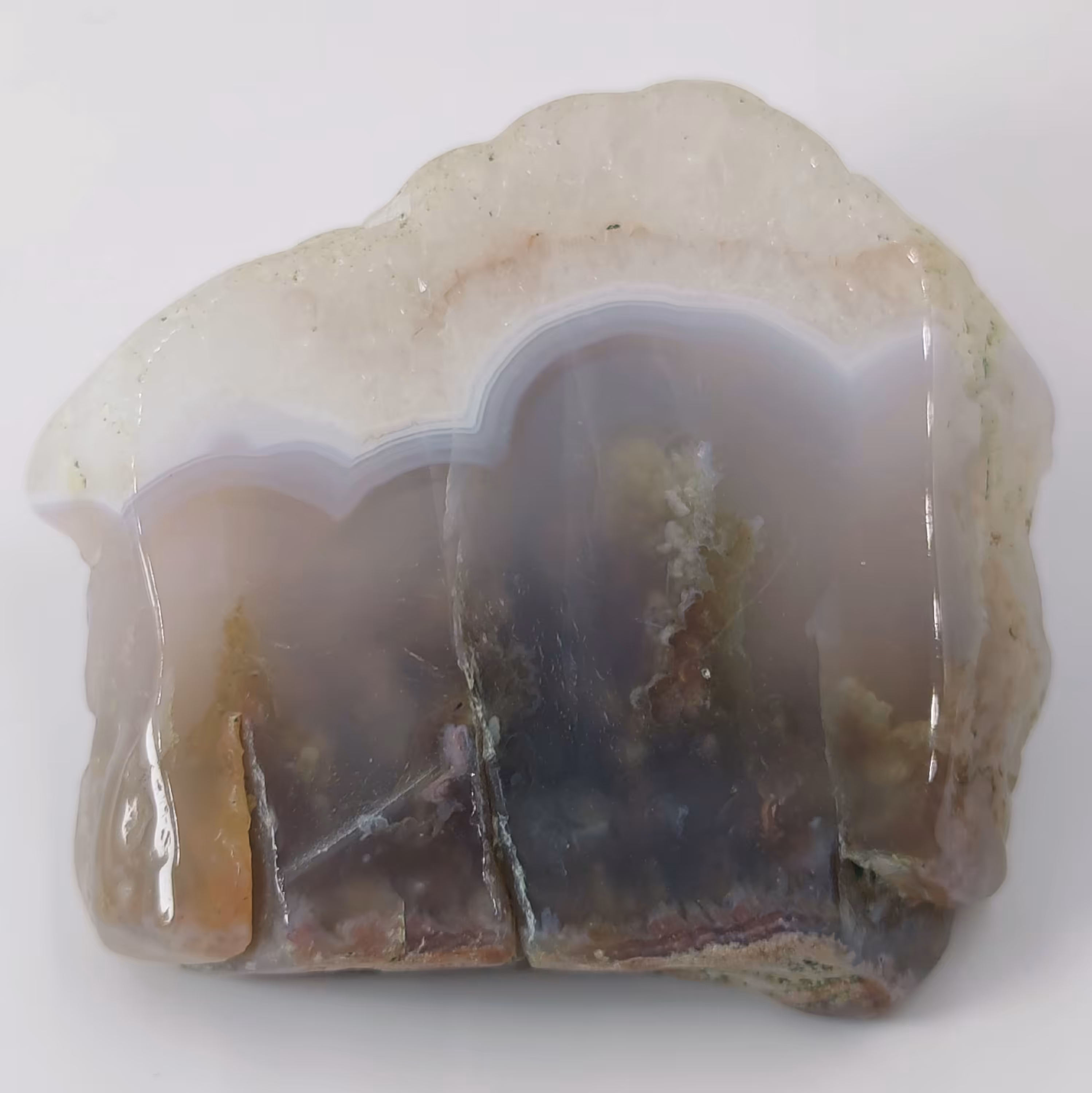 اسلایس پولیش خورده سنگ عقیق معدنی