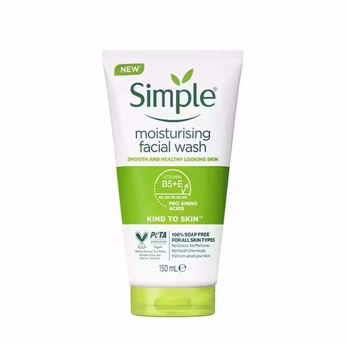 ژل شستشوی سیمپل پوست خشک و حساس (100%اصل به قیمت پخش) moisturising