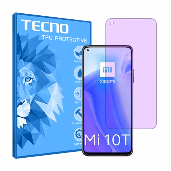 گلس شیائومی Mi 10T 5G مدل هیدروژلی آنتی پرپل برند تکنو کد S